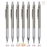 GILDAI Mechanical Pencil, Drawing Writing Tool Metal Automatic Pencil, Creative 0.3/0.5/0.7/0.9/1.3/