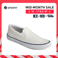 SPERRY STRIPER II SLIP ON SW รองเท้าผ้าใบ ผู้ชาย สีขาว ( SNK - STS22404 )