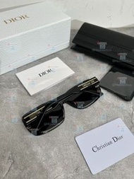 眼鏡 Dior迪奥S12F墨鏡女黑色板材框架金色logo點綴1 平光鏡 太陽鏡 墨鏡 禮物