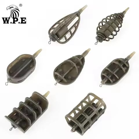 W.P.E Carp Fishing Accessories Method Feeder 40g-80g Rig Hair Europe Carp Fish Group Hook Rig Carp F