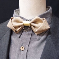 工業風格燙金色造型領結 bowtie-可替換兩種風格