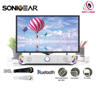 SonicGear BT300 Pro Powerful Bluetooth Sound Bar Powerful LED Pulsing FM Radio for Phone+TV+Monitor soundbar Aux
