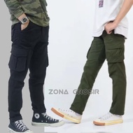 CELANA CARGO PANJANG PRIA MODEL SLIMFIT\GOMBRONG TERBARU CELANA PRIA CARGO CHINO CELANA CHINOS