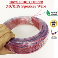 Speaker Wire 30/0.18 / Speaker Cable 30/0.18 / 2 Core Speaker Wire 30/0.18 / 30/0.18 x 2Core Speaker