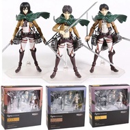 Figma Attack On Mikasa Levi Ackerman Eren Yeager Erwin Smith Action FigureTITAN