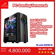 All New PC Komputer Gaming Editing Intel I5 4460 / I7 4770 VGA RX580 8GB / GTX 1660 Super / RX5500XT