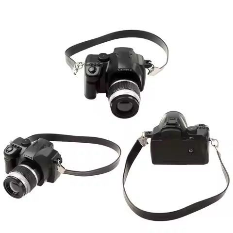 1Pc Dollhouse Miniature Digital SLR Camera Dolls House Decoration Accessory Home Decore Home Decor D