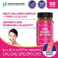 Collagen Gummies 200mg Jelly w/ Vitamin C E + Biotin + Zinc + Collagen Peptide, Skin Moisture (60s)