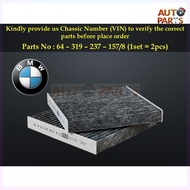 BMW - F25 F26 N20 N47 N52 N54 N55 X3 X4 X-Drive Aircond Cabin Air Filter (1set X 2pcs) 64-319-237-15