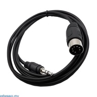 zebeaacc Shielded Stereo DIN7P Cable Audios Cable DIN7Pin to 3 5mm Converters Wire for Studio Equipm