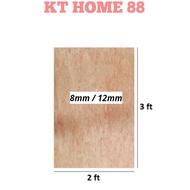 [2ft x3ft] Papan Plywood / Solid Plywood 8mm 12mm