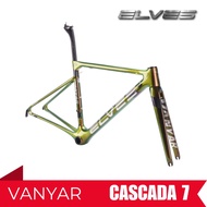 Elves Vanyar Superlight Road Bike Carbon Frame Cha Brown & Lichen Green 3D Magic / Rim Brake