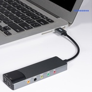 FM_ Sound Card USB Fiber Optic SPDIF Sound Card Computer External Multifunction Sound Card Support AC-3 for DTS-compatible 5.1 Sound Track