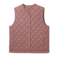 [WildLand] Women 700FP Light Warm V-Neck Down Vest.central Zipper Cardigan Thermal Vest 0B32175