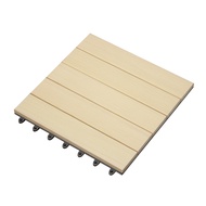 [特價]JP Kagu 台灣製美檜木實木拼接地板2片組