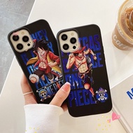 One Piece Phone Case Luffy Chopper Suitable For Oppo F19 Pro+5G/A74 5G All-Inclusive Soft Shock-Resistant Protective Cartoon Couple Black