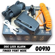 Anti-theft alarm lock, fingerprint alarm disc lock