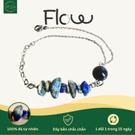 FLOW FLOW FLOW FLOW FLOW | 8mm Lapis bracelet, classic blue color with modern minimalist design