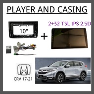 CRV17-21 Android Player 2 + 32 T3L IPS 2.5D 10-inch Full HD screen Car Andriod Player With Casing