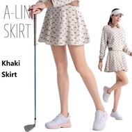 PGM golf skirt pleated skirt A-word short skirt leggings printed plaid sports skirt factory direct s