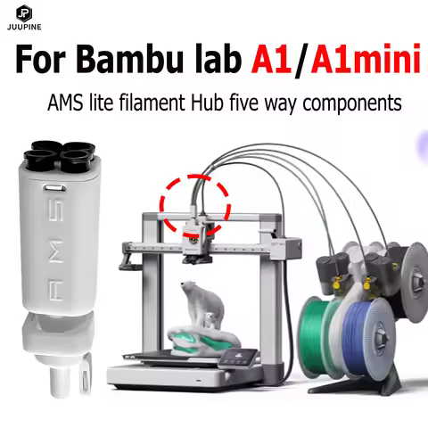 A1/A1 Mini AMS Lite Filament Hub Five Way Components Switch consumables Multi-Color Printing for Bam