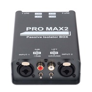 (OFAN) 2-Way Audio Isolator Audio Current Noise Eliminator XLR 6.5 Lotus Isolator Mixer Live Broadca