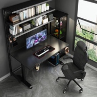 哈骆顿（HALODN）电动升降桌智能电脑桌家用可升降网红游戏电竞桌子办公书桌工作台 【电动升降】黑面黑架 单桌-100*60*73-115cm