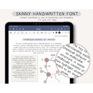 Cozy Handwritten Font for Digital Notes and Digital Planning | Cute Handwritten Font for Student Not