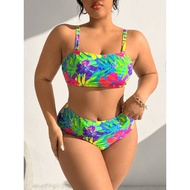 Plus Size Two Piece Swimsuit Bikini Set 0XL | 1XL | 4XL