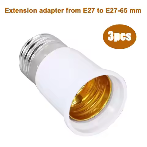 B22 To E27 E14 To E27 E40 To E27 Lamp Socket Adapter 65-95mm E27 To E27 Lengthened Lamp Holder Conve