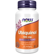 NOW FOODS Ubiquinol, 100mg, 60 Softgels.