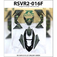 Rapido Cover Set Assembly RS150R V2 V3 (27) DNLGM1 Green (Sticker Tanam)