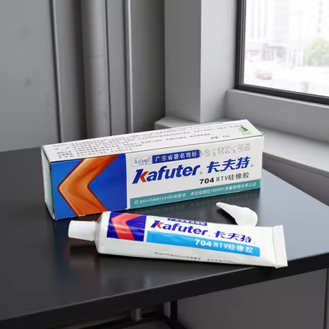 Kafuter 45g Silicone Industrial Adhesive K-704 705 704B RTV Silicone Rubber White balck Transparent 