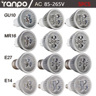 5Pcs/set GU10 E27 E14 LED Spotlight Bulbs 9W 15W Ultra Bright LED Bulbs light 85-265V