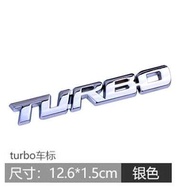 PuraAutoRepair Metal TURBO Letter Logo Car Boot Logo Logo Logo Sticker TURBO Motion Car Sticker