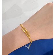 Yours Jewel 916 Gold Hardware Chain Bracelet