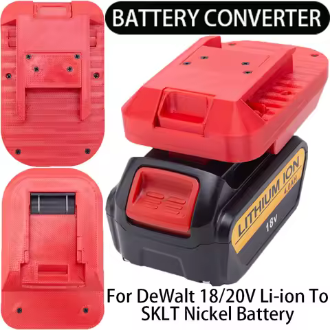 Battery Adapter/Converter for SKIL Nickel Tools to DeWalt 18/20V Li-ion Battery Adapter Power Tool A