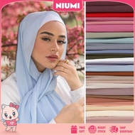 【Ready Stock】NIUMI NC9142 HOT SALE PREMIUM Tudung Shawl Chiffon (85*85) Muslimah Shawl Panjang Murah