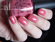 OPI - My Address is Hollywood (T31) ยาทาเล็บ Rose pink สีชมพูอมส้มนิดชิมเมอร์เล็ก ลุคหวานซ่อนเปรี้ยวค่าา แท้100%