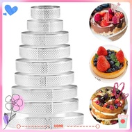 LY Tartlet Molds Decorating Tool French Dessert Mousse Perforated Tart Ring