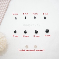 MATA Amigurumi Doll Eyes per 5 pairs (5mm - 14mm) Doll Eyes