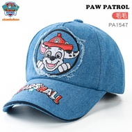 PAW Patrol หมวกเด็กหมวกเบสบอล เด็ก Windproof Shade เด็กชายยีนส์หมวกผ้าฝ้ายหมวกแก๊ป Archi