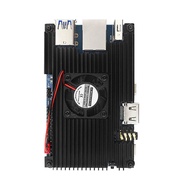 Orange Pi Orange pi 5 Aluminum Alloy Case with Cooling Fan Compatible with Orange pi 5B Protective C