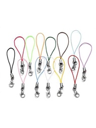 10 件/包掛繩套索帶龍蝦扣鉤鑰匙圈 Diy 珠寶製作配件