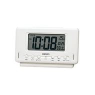 Seiko clock alarm clock digital white pearl 78×127×43mm SQ796W