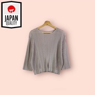 JAPAN Shirt Gray Size-F Chest 42-45 Length 21.5 Inches Pleated Beautiful And Cute Shape