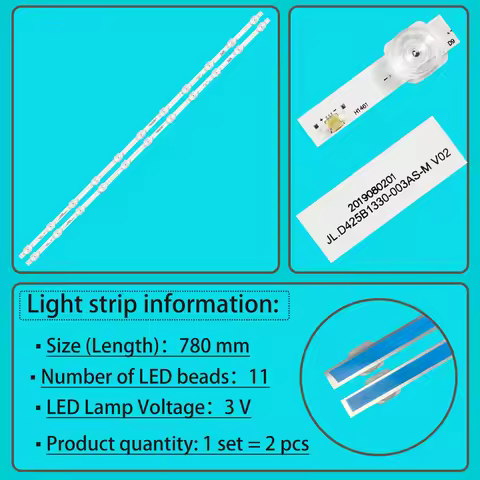 LED Strip For 43A7100F HZ43E3D 43A59E 43A7100FTUK 43AE7000FTUK H43A7300 H43A7300FTUK HD425X1U51-TOL2