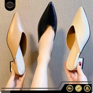 DM SHOP - Trendy Slip On Mules Heeled Women's Sandals 2025 CK 563