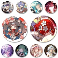 58mm Games Honkai Star Rail Button Brooches Cartoon Tribios Aglaea Sunday Rappa Boothill Badge DIY B