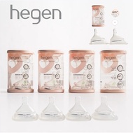Hegen Teat Med Flow - Medium Flow, 2 Pieces, BPA Free, Anti-Colic Silicone 奶瓶奶嘴